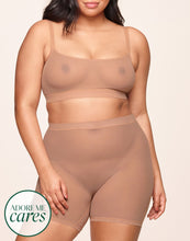 Load image into Gallery viewer, nueskin Olympia Mesh Scoop-Neck Shelf Bra in color Macaroon and shape bralette
