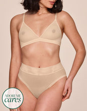 Load image into Gallery viewer, nueskin Ginny Mesh Mid-Rise Bikini Brief in color Appleblossom and shape midi brief
