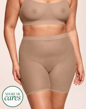 Load image into Gallery viewer, nueskin Dina Mesh High-Rise Shortie in color Macaroon and shape shortie
