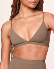 Load image into Gallery viewer, nueskin Jenn Wireless Triangle Bralette in color Beaver Fur and shape bralette
