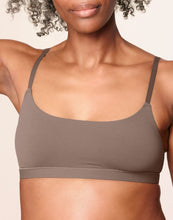 Load image into Gallery viewer, nueskin Cora Scoop-Neck Shelf Bra in color Bracken and shape bralette
