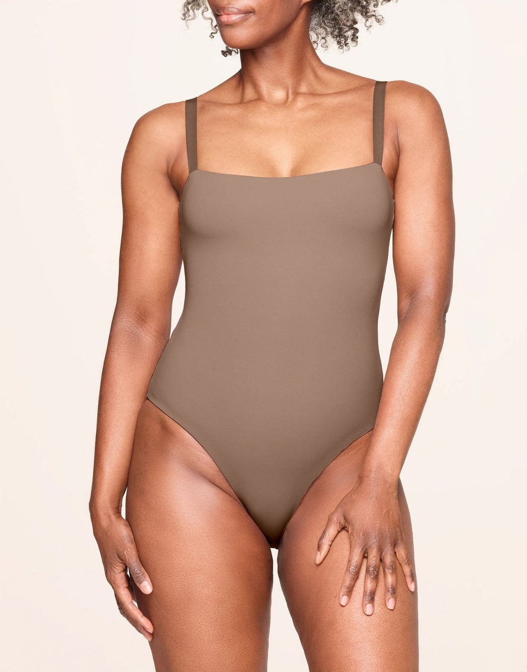 nueskin Mila in color Beaver Fur and shape bodysuit