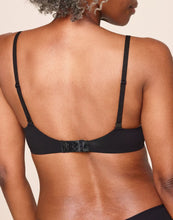 Load image into Gallery viewer, Adore Me Janelle Underwired T-Shirt Bra in color Jet Black and shape demi
