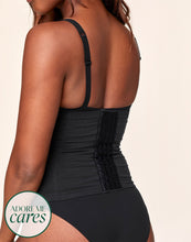 Load image into Gallery viewer, nueskin Claudine High-Compression Waist Cincher in color Jet Black and shape corset
