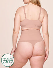 Load image into Gallery viewer, nueskin Elodie High-Compression High-Waist Thong in color Rose Cloud and shape thong
