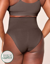 Load image into Gallery viewer, nueskin Hayley High-Compression High-Waist Bikini Brief in color Deep Taupe and shape high waisted
