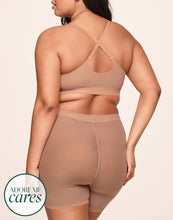 Load image into Gallery viewer, nueskin Olympia Mesh Scoop-Neck Shelf Bra in color Macaroon and shape bralette
