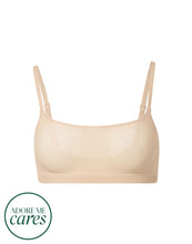 Load image into Gallery viewer, nueskin Olympia Mesh Scoop-Neck Shelf Bra in color Dawn and shape bralette
