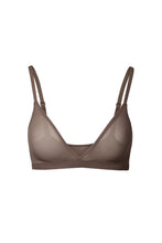 Load image into Gallery viewer, nueskin Viktoria Mesh Wireless Triangle Bralette in color Bracken and shape bralette
