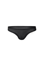 Load image into Gallery viewer, nueskin Bonnie Mesh Low-Rise Thong in color Jet Black and shape thong
