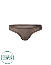 Load image into Gallery viewer, nueskin Bonnie Mesh Low-Rise Thong in color Bracken and shape thong

