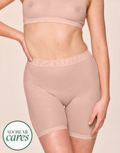 Load image into Gallery viewer, nueskin Dina Mesh High-Rise Shortie in color Rose Cloud and shape shortie
