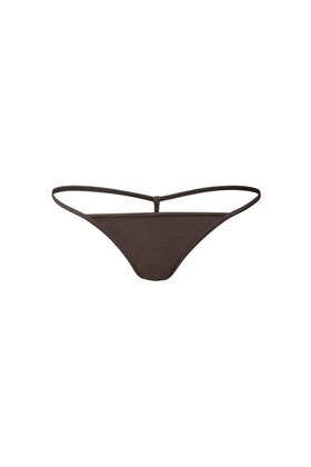 nueskin Irina No-Cut G-String in color Bracken and shape thong