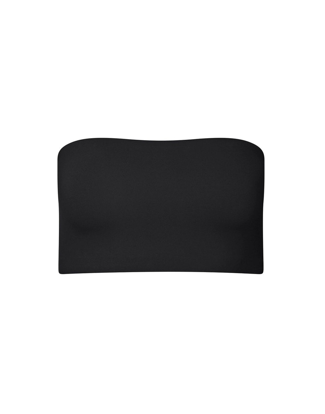 nueskin Ines Strapless Bandeau in color Jet Black and shape bandeau