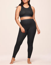Load image into Gallery viewer, nueskin Laurie Rib Cotton Legging in color Jet Black and shape legging
