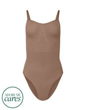 Load image into Gallery viewer, nueskin Cady High-Compression Cheeky Bodysuit in color Beaver Fur and shape bodysuit
