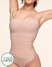 Load image into Gallery viewer, nueskin Claudine High-Compression Waist Cincher in color Rose Cloud and shape corset
