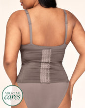 Load image into Gallery viewer, nueskin Claudine High-Compression Waist Cincher in color Deep Taupe and shape corset
